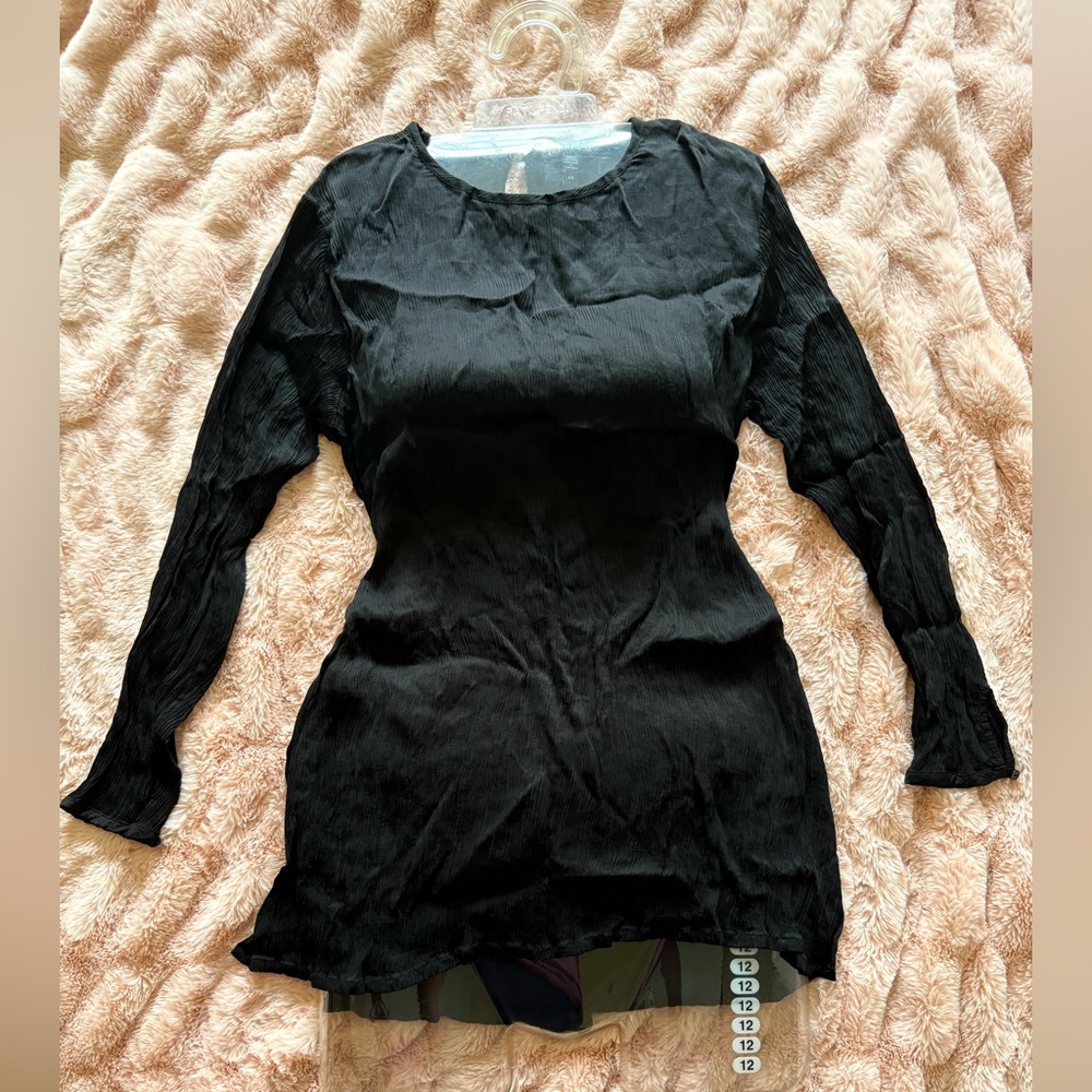 Eileen Fisher Textured Black Garment